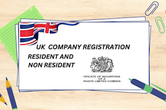 do UK company registration in UK and UK bank account setup