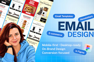design figma email templates and newsletters