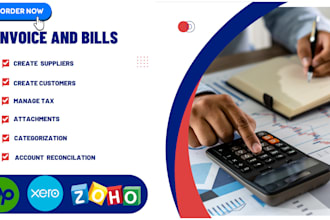 input bills and invoices into your accounting software