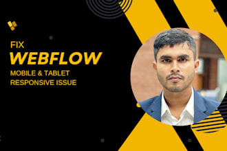 fix tablet and mobile responsive issue in webflow