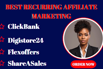 set up an approved flexoffer, shareasale and clickdealer account for you