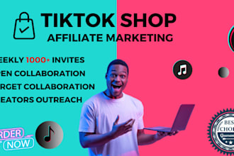 assist you in tiktok shop affiliate marketing and tiktok ads