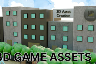 create custom 3d game assets with optional coding and animations