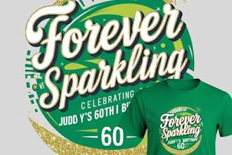 design custom and trendy t shirt graphics for print and pod