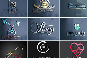 desgn modern business accounting insurance financial marketing investment logo
