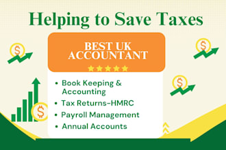be UK accountant for UK company accounts, UK tax, vat, UK tax return, ct600