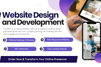 build a professional webflow squarespace wix website for your business or store