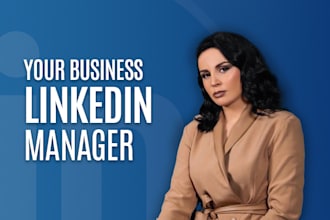 be your linkedin social media manager and content creator