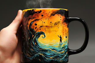 create cool coffee custom mug mockup designs