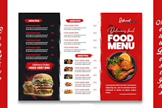 do restaurant food menus or drink menus
