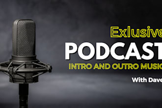 produce perfect intro and outro music jingles for your podcast theme custom song