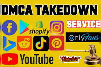 takedown remove harassing defaming content from google,onlyfans,fb,yt,insta,dmca