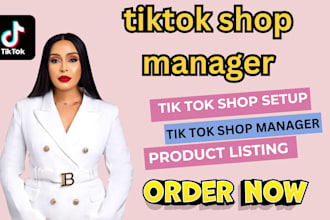 setup manage tiktok shop tiktok shop ads tiktok dropshipping
