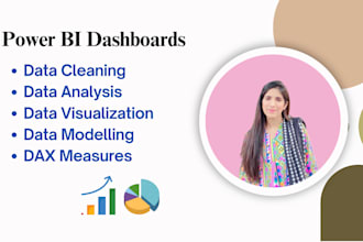 be your data analyst, data visualization and power bi expert