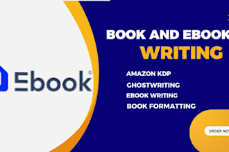children comic christian amazon kindle ghostwriting biography cookbook ebook kdp