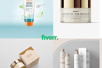 design a unique cosmetic feminine logo and bottel label in 24hr