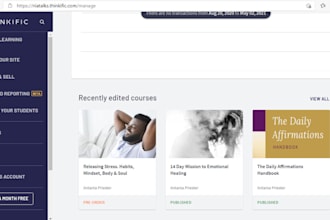 build online course website in teachable, thinkific, learnworlds learnyst, podia