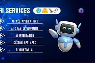 develop ai chatgpt web application,ai saas app,ai chatbot,ai software developer