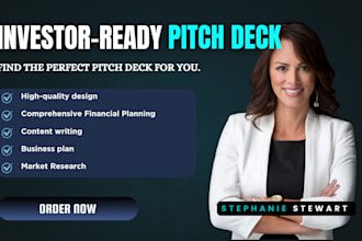 design investor pitch deck, powerpoint presentation, canva