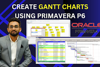 prepare gantt chart, schedule, wbs using primavera p6