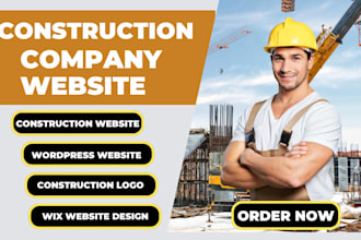 construction logo design wix construction website wordpress construction website