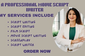 provide expert screenplay coverage movie script writing loglines and anime