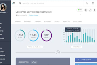 develop modern web app web application, custom crm,software admin and web portal