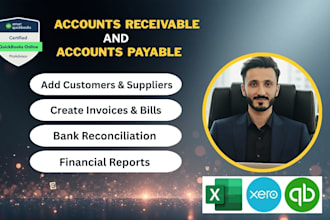 handle accounts receivable and accounts payable in quickbooks for UK and USA