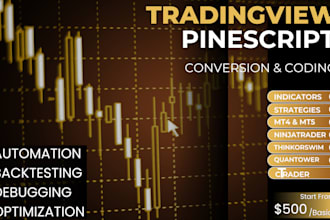 code pine script strategies or indicat0r to ninjatrader ctrader mt5 tradestation