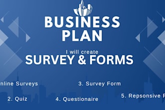 create an online survey, questionnaire, responsive form and more
