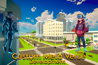 develop metaverse oculus quest game, nft crypto game, vr environment, animation