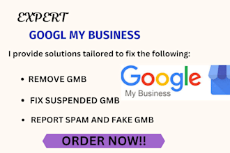 report to remove spam fake duplicate gmb listings and fix suspended gmb issues