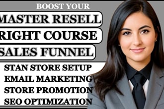 promote master resell rights course email marketing campaign salesfunnel ubc dwa