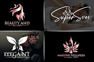make a modern luxury minimal, feminine, beauty, skin care, cosmetics logo