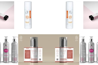 make a feminine skin care cosmetic product logo in 12hr