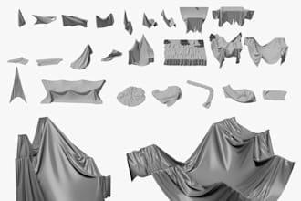do 3d textile animation, 3d socks design, blanket modelling and realistic render