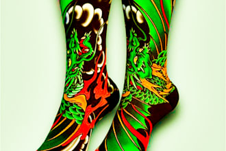design custom and unique socks design