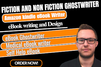 be expert fiction ghostwriter, ghost book writer, write self help ebook design