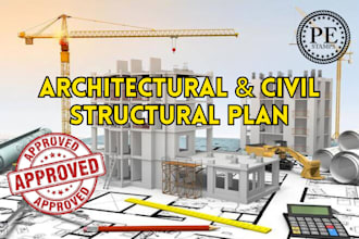 provide city permit drawing, licensed civil, structural engineer, tx ut pe stamp