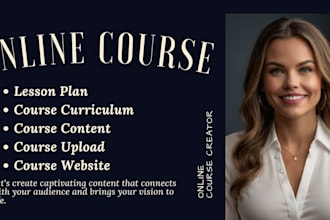 develop online course content course curriculum lesson plan lms course creation
