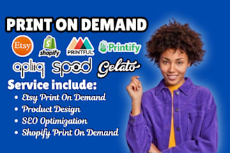 shopify or etsy print on demand pod store spod printify printiful gelato gooten