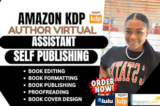 do author virtual assistant for amazon kindle, amazon KDP book publishing