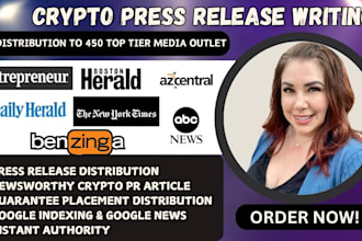 write and distribute crypto press release, crypto press release distribution