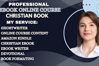 ghostwriter ebook editor online course children book, christian ebook writer