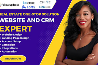 setup lofty CRM website, boldtrail, kvcore, chime, follow up boss, kv core CRM