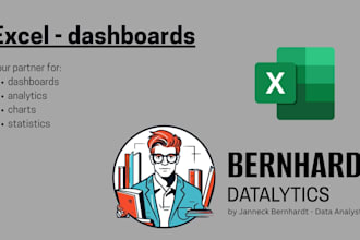 create custom designed excel dashboards to solve your problems