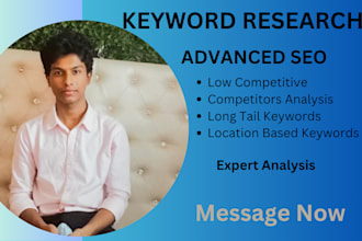 do advanced SEO keyword research and competitor analysis