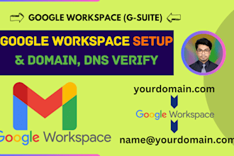 setup google workspace,and verify domain, fix dns records