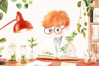 illustrate children story book illustration watercolor