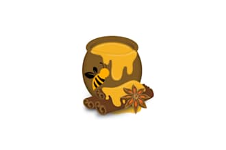 make amazing genuine creamed honey logo